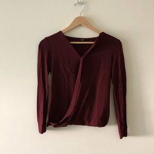 Ann Taylor Surplice Blouse